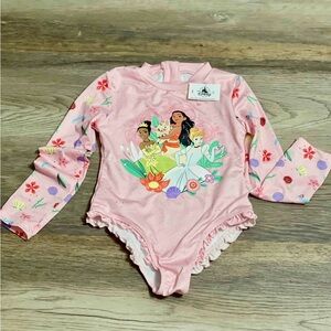 Disney Pink Floral Princess Swimsuit